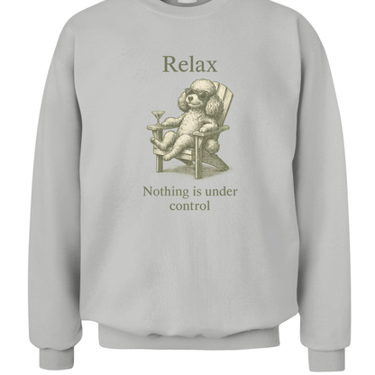 Vintage Poodle Shirt: Relax Martini Dog Illustration - MaisonCanine™️