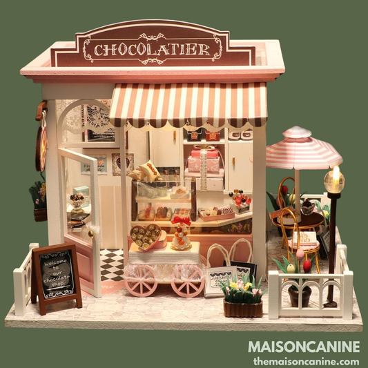 DIY Miniature Chocolate Shop Dollhouse Kit – MaisonCanine™️