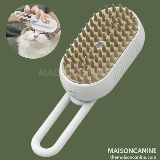 3-in-1 Electric Pet Grooming Brush with Water Spray & Massage - Maisoncanine™️
