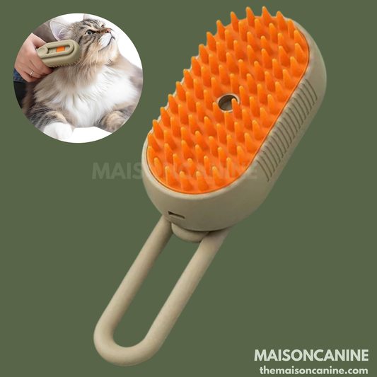 3-in-1 Electric Pet Grooming Brush with Water Spray & Massage - Maisoncanine™️