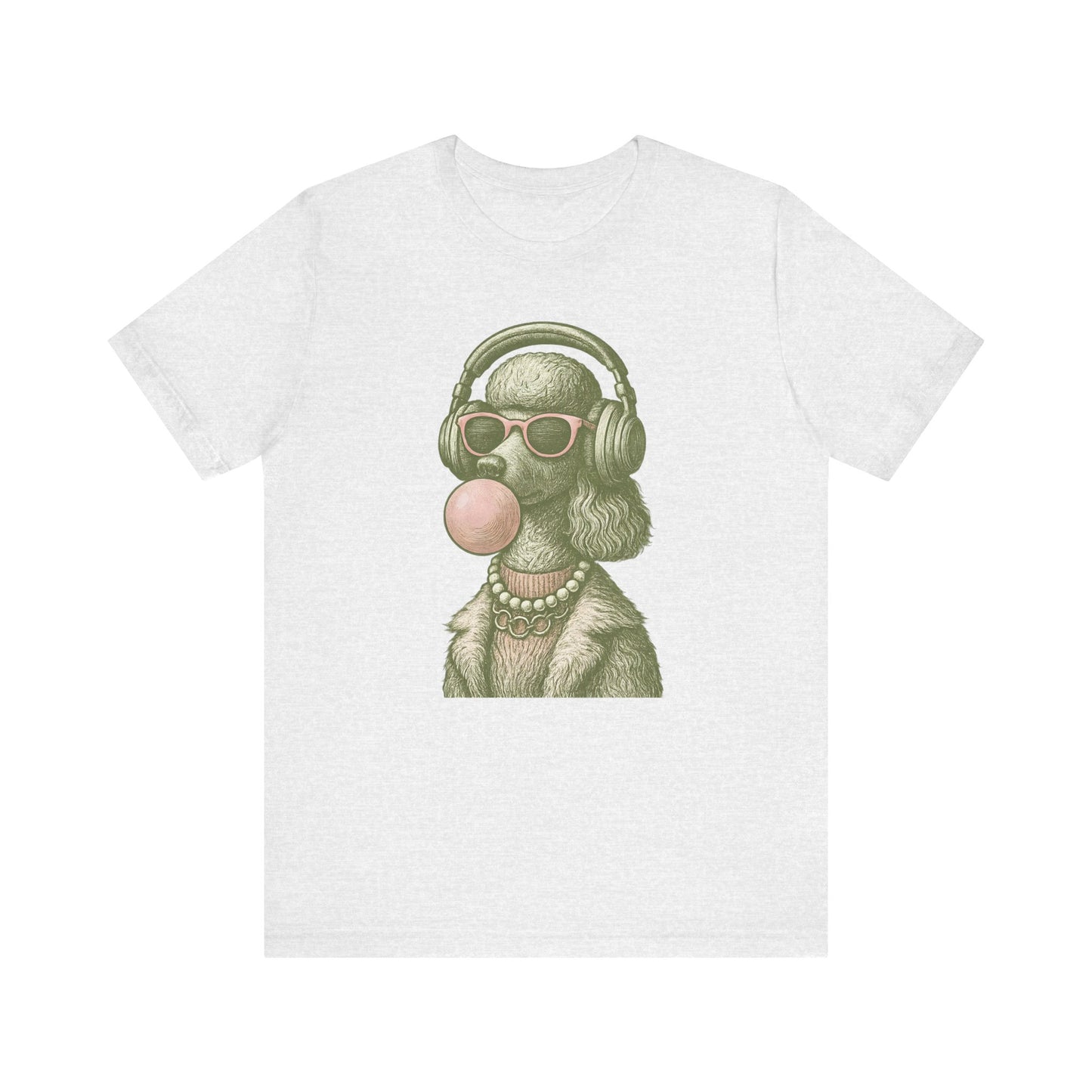 Vintage Poodle Shirt: Bubblegum Poodle Shirt - MaisonCanine™️