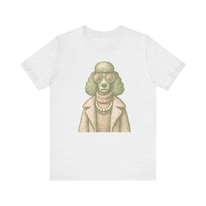 Vintage Poodle Shirt: Fashion Dog with Sunglasses - MaisonCanine™️