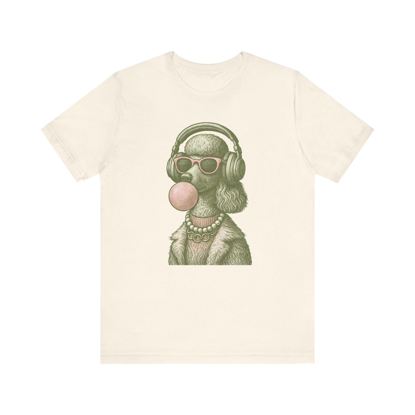 Vintage Poodle Shirt: Bubblegum Poodle Shirt - MaisonCanine™️