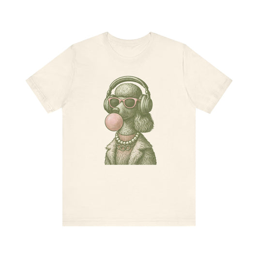Vintage Poodle Shirt: Bubblegum Poodle Shirt - MaisonCanine™️