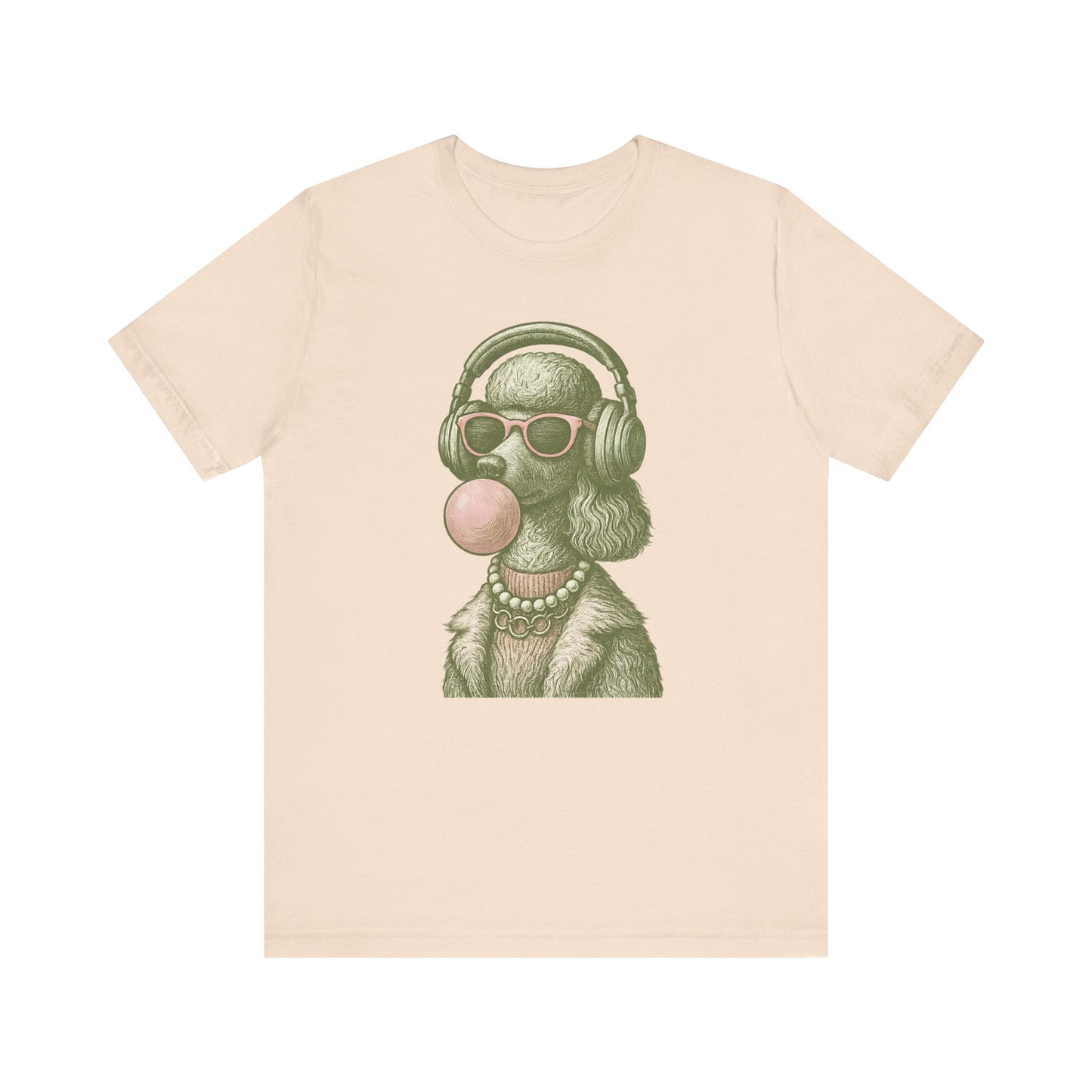 Vintage Poodle Shirt: Bubblegum Poodle Shirt - MaisonCanine™️
