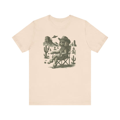 Cowboy Poodle UFO Shirt – Funny Western Dog Graphic Tee - MaisonCanine™️