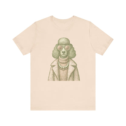 Vintage Poodle Shirt: Fashion Dog with Sunglasses - MaisonCanine™️