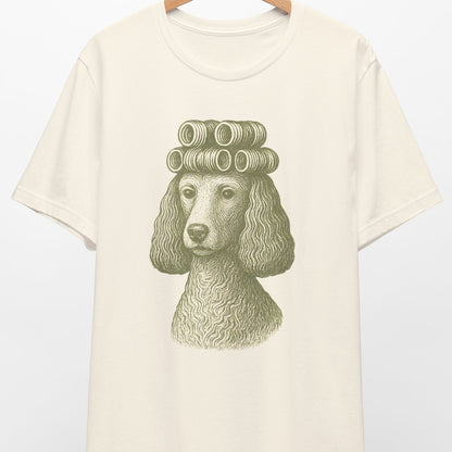 Vintage Poodle Shirt: Etching Graphic Tee, Funny Dog Gift - MaisonCanine™️