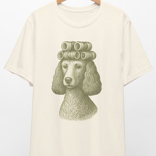 Vintage Poodle Shirt: Etching Graphic Tee, Funny Dog Gift - MaisonCanine™️