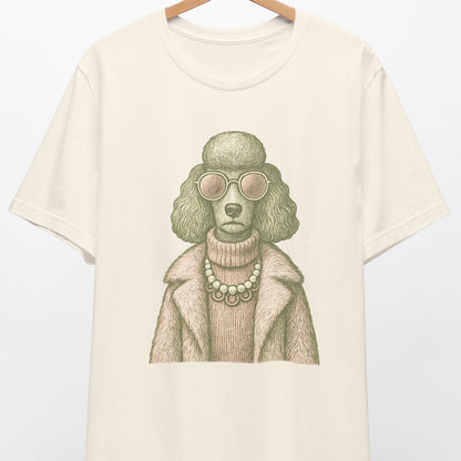 Vintage Poodle Shirt: Fashion Dog with Sunglasses - MaisonCanine™️