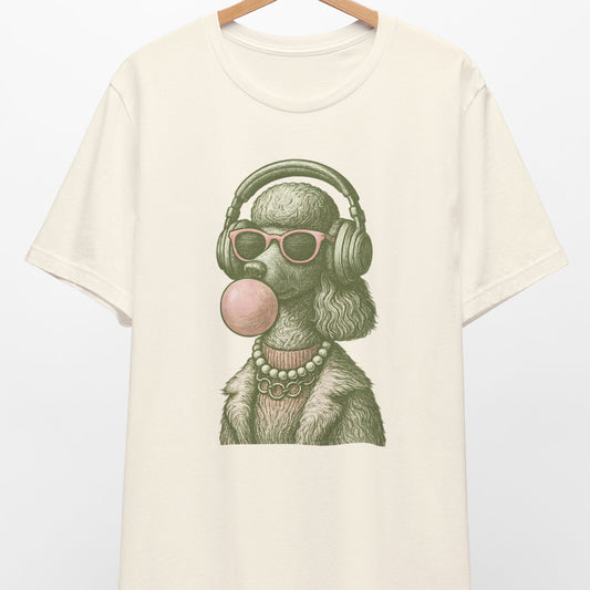Vintage Poodle Shirt: Bubblegum Poodle Shirt - MaisonCanine™️