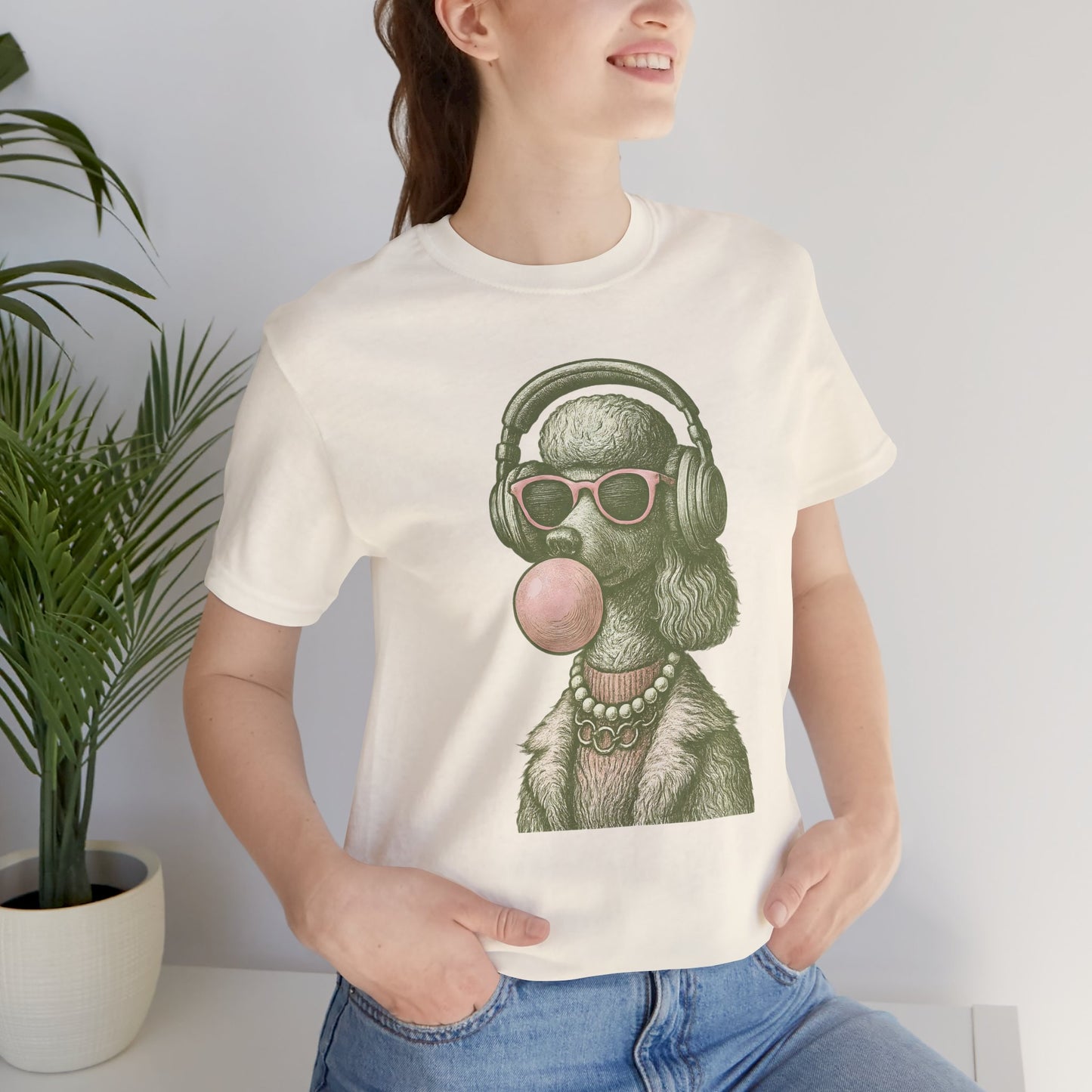 Vintage Poodle Shirt: Bubblegum Poodle Shirt - MaisonCanine™️